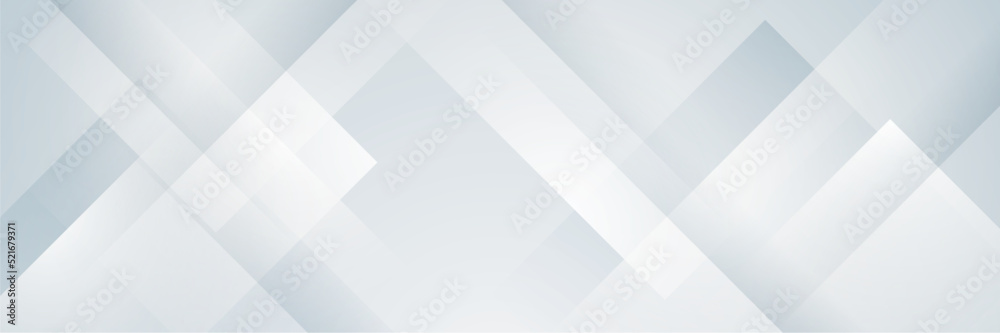 White abstract banner. Modern elegant white gray banner with creative design and shiny lines. Minimal vector stripes design. Simple texture graphic element. Vector abstract pattern background template - obrazy, fototapety, plakaty 