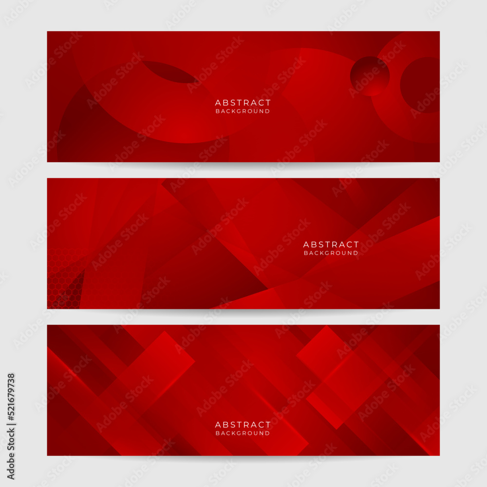 Digital networking red wide banner design background. Abstract 3d banner design with dark red technology geometric background. Vector illustration Digital networking red wide banner design background. Abstract 3d banner design with dark red technology geometric background. Vector illustration