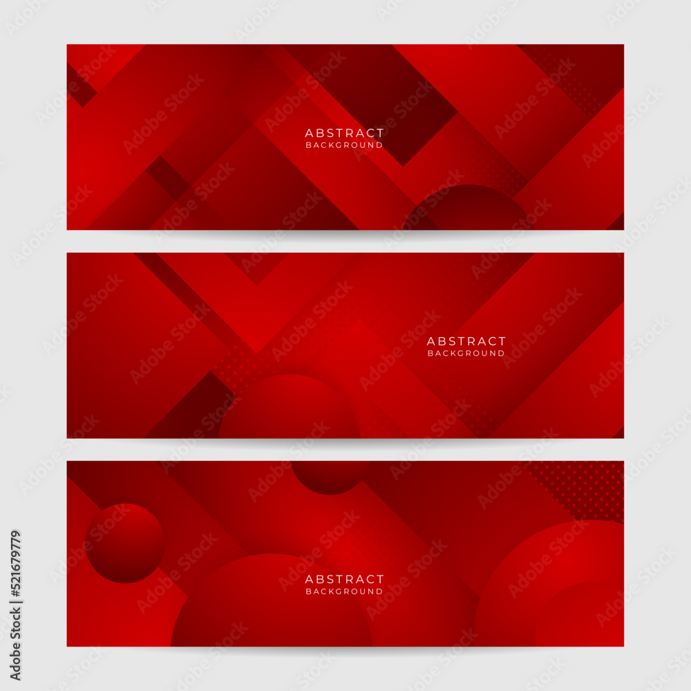 Digital networking red wide banner design background. Abstract 3d banner design with dark red technology geometric background. Vector illustration Digital networking red wide banner design background. Abstract 3d banner design with dark red technology geometric background. Vector illustration