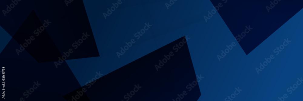 Fototapeta premium Modern dark blue banner geometric shapes corporate abstract technology background. Vector abstract graphic design banner pattern presentation background web template.