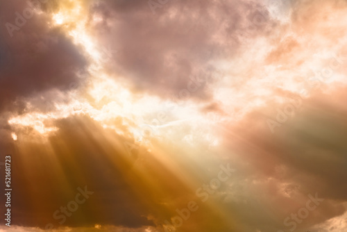 dramatic and beautiful clouds on sky