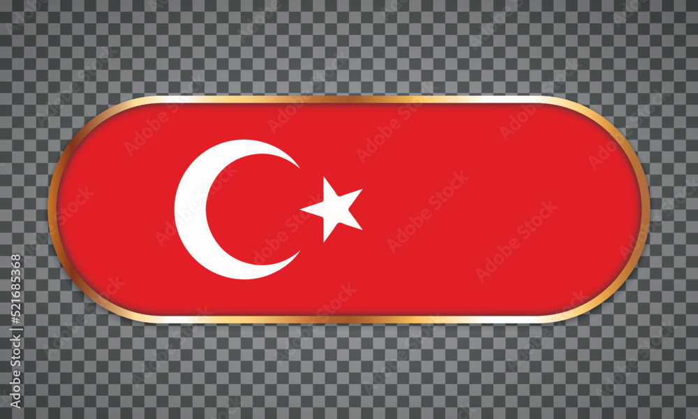 vector illustration of web button banner with country flag of Turkey vector illustration of web button banner with country flag of Turkey