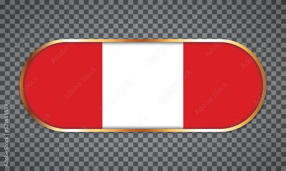 vector illustration of web button banner with country flag of Peru vector illustration of web button banner with country flag of Peru