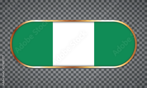 Free Download vector illustration of web button banner with country flag of Nigeria - GFXLoad