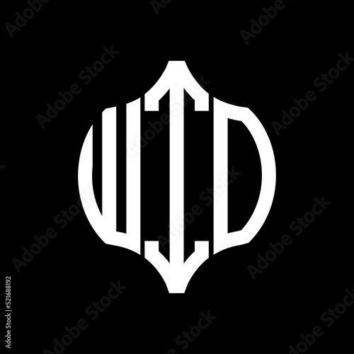 WIO letter logo. WIO best black background vector image. WIO Monogram logo design for entrepreneur and business.
 photo