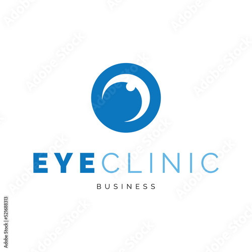 Eye clinic icon logo design inspiration
