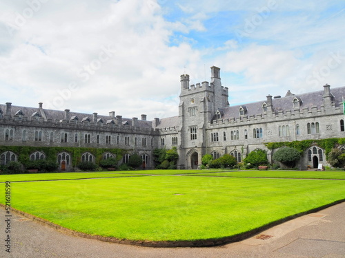 ucc, university, college, cork, battlement, ivy, architecture, castle, building, palace, europe, park, travel, city, landmark, tower, france, sky, italy, history, house, tourism, chateau, grass, garde