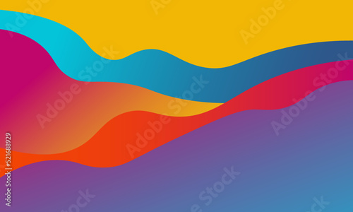 Colorful geometric background Illustration vector. Liquid color background design. Fluid shapes composition. © Fitrian