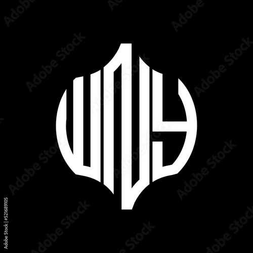 WNY letter logo. WNY best black background vector image. WNY Monogram logo design for entrepreneur and business.
 photo