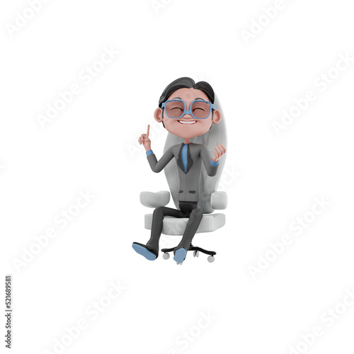 3d businessman presentation