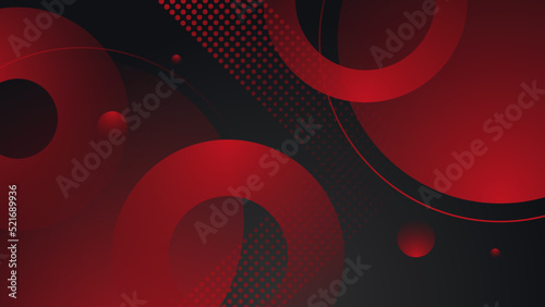Black and red abstract background. Abstract black grey metallic overlap red light hexagon mesh design modern luxury futuristic technology background vector illustration.