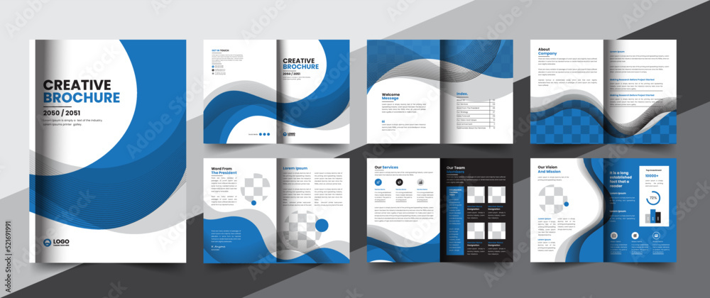 corporate company profile brochure annual report booklet business ...
