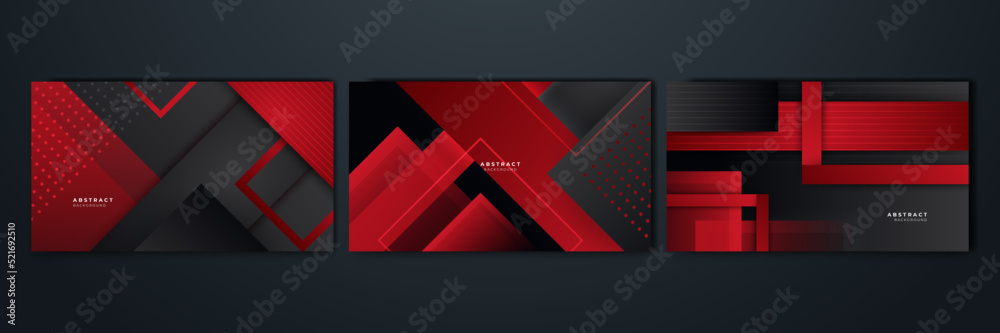 Modern black and red abstract background. Abstract background with modern contrast color for presentation design, flyer, social media, web, tech banner. Vector graphic design pattern web template.