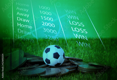 football live score and sport news reporter on mobile , online sport betting concept © janews094