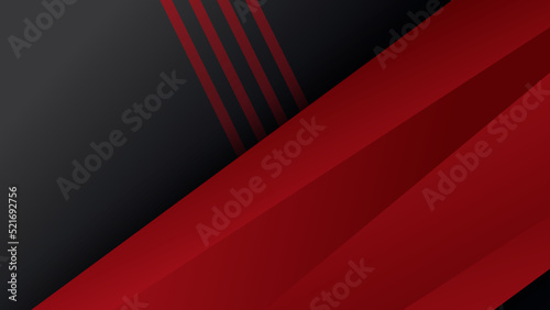 Modern black and red abstract background. Abstract background with modern contrast color for presentation design  flyer  social media  web  tech banner. Vector graphic design pattern web template.