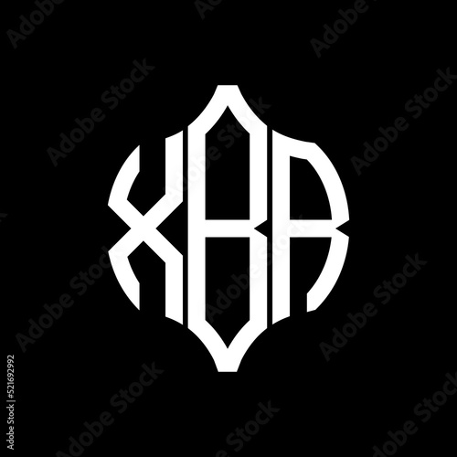 XBR letter logo. XBR best black background vector image. XBR Monogram logo design for entrepreneur and business.
 photo