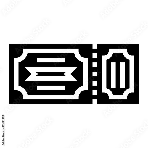 Ticket carnival show - solid icon