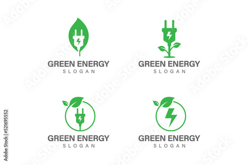 Green energy logo collection