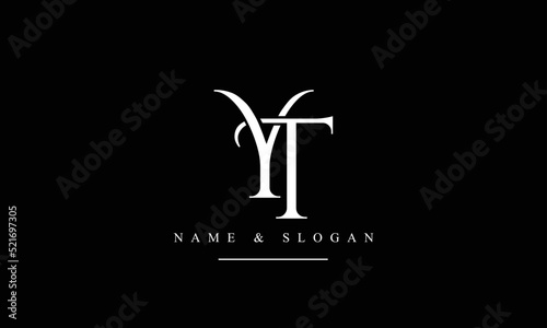 TY, TY, T, Y abstract letters logo monogram