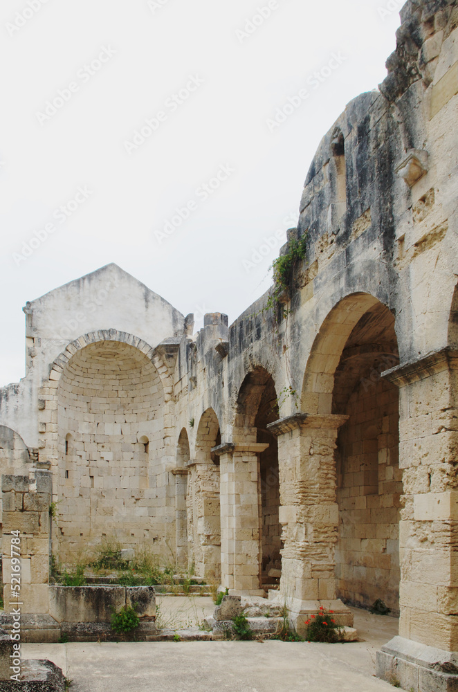 Ruins of the ancient Church of San Nicola di Silanis, in 
Sedini, Sardinia, Italy