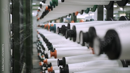 Wallpaper Mural mechanization shop. industrial workshop in which the automatic production of fiberglass threads. fiberglass production. factory. industrial shop. automation Torontodigital.ca