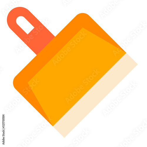 Dustpan sweep broom - flat icon