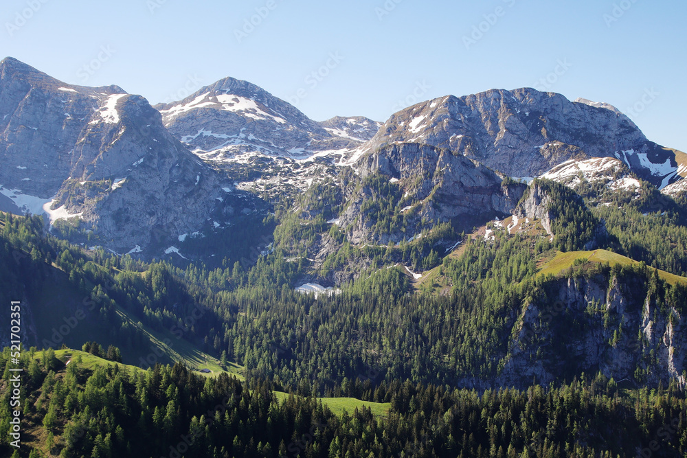 Fototapeta premium View from Jenner mountain, near Koenigsee, Germany