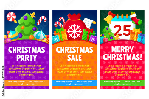 Christmas banner design. Vector illustration