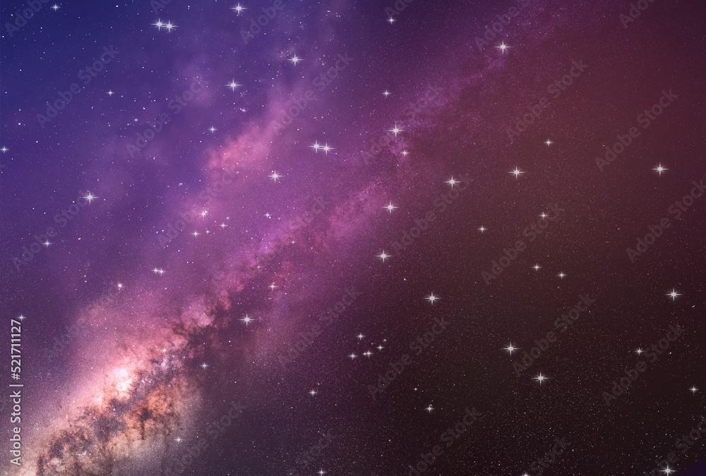 sky starry night space bright star cosmic nebula milky way  defocus background  template banner