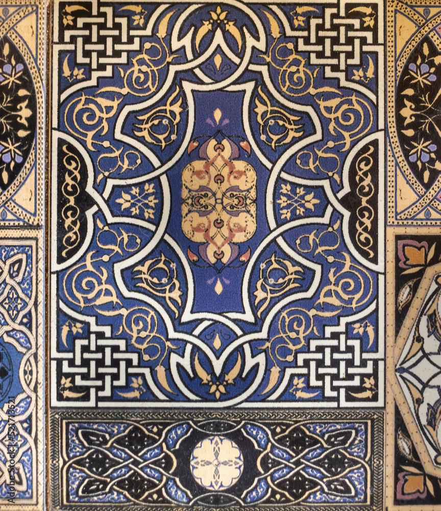 Obraz premium ceramic tile with geometrical figures