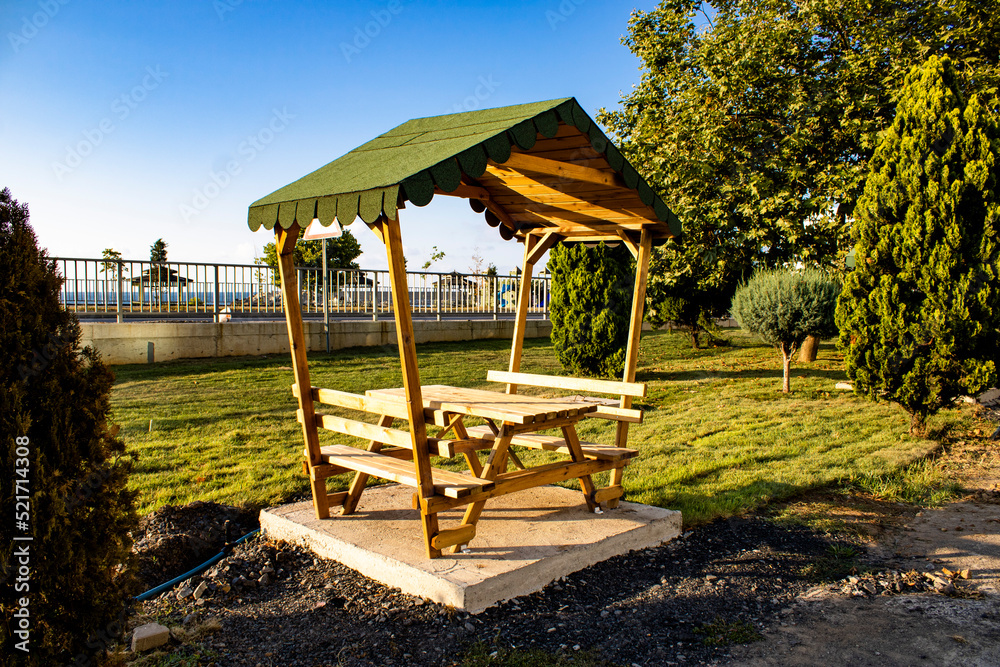 Wooden seats used for park and open spaces. Camellia Wooden seats used for park and open spaces. Camellia