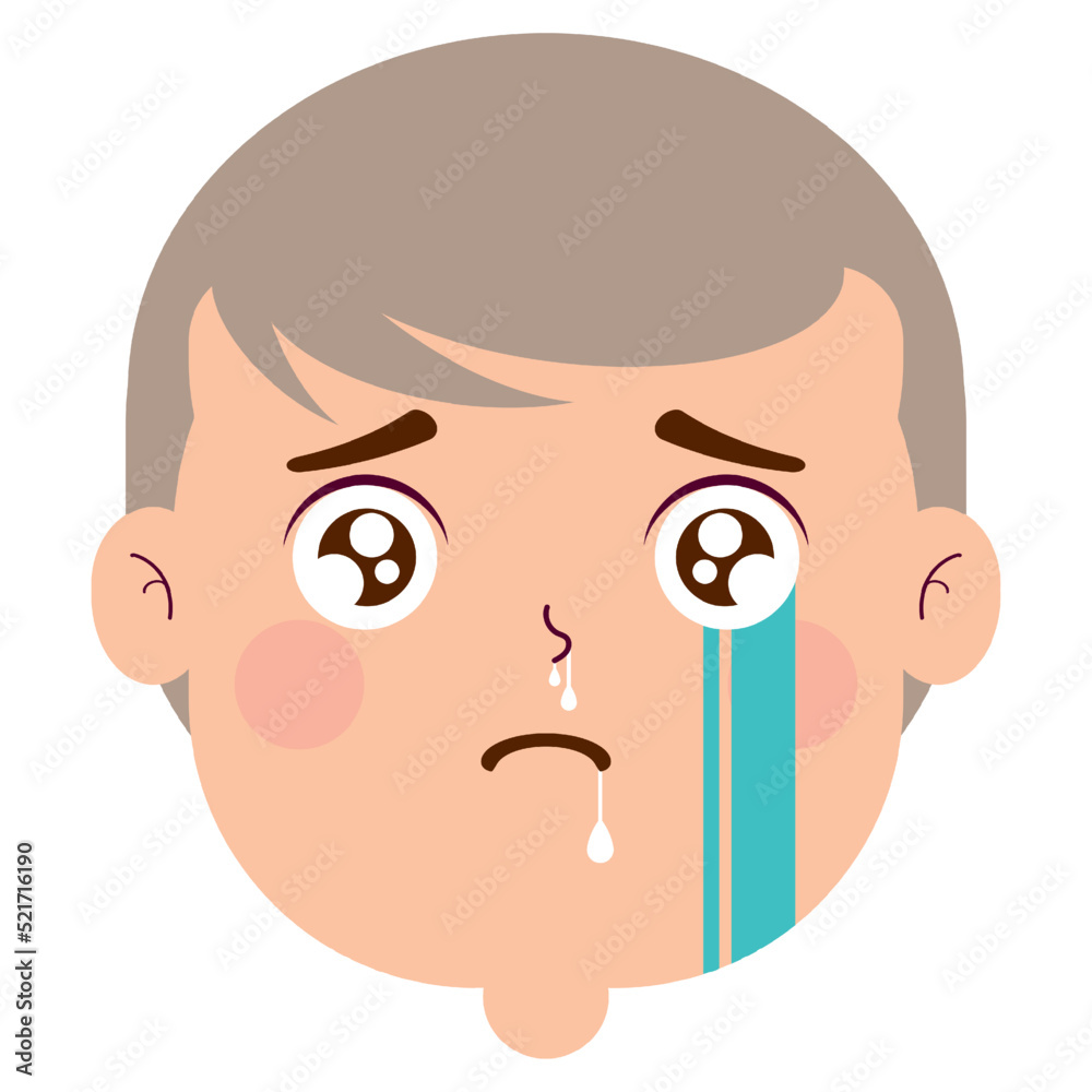 crying face cartoon character crying face cartoon character
