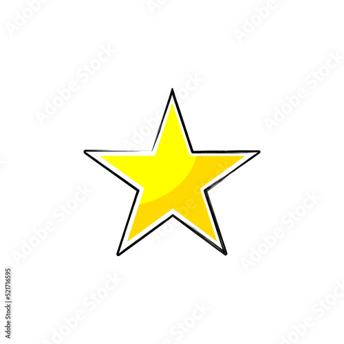Star grunge icon  vector illustration