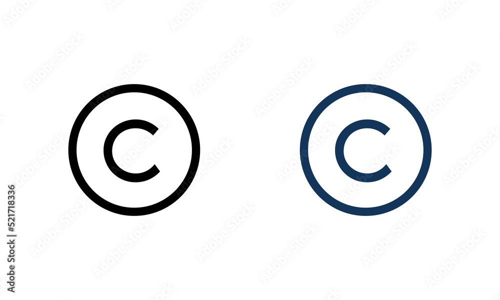 Copyright icon for web and mobile Copyright icon for web and mobile