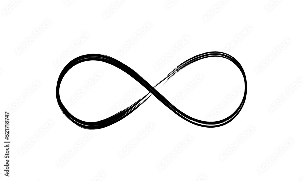 Infinity icon for graphic design projects