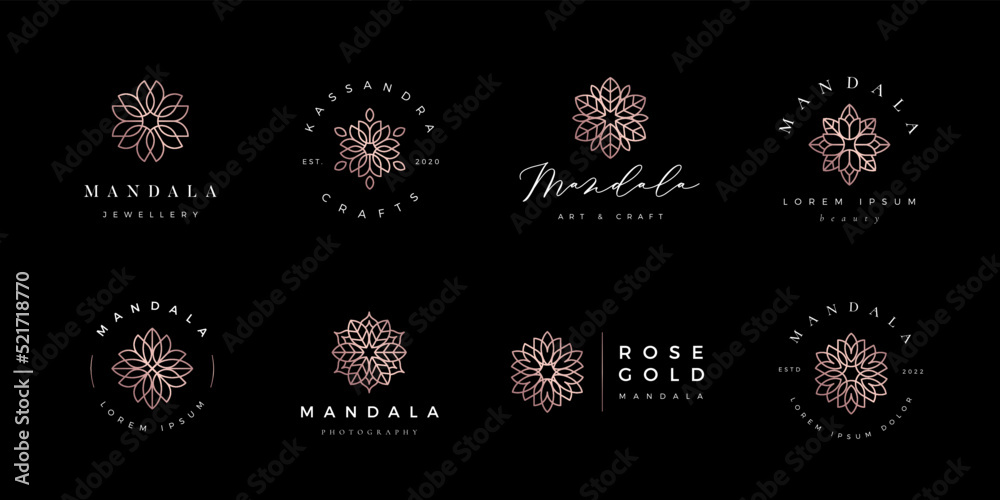 Luxury mandala logo Luxury mandala logo