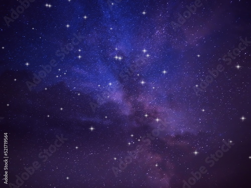 sky starry night space bright star cosmic nebula milky way defocus background template banner