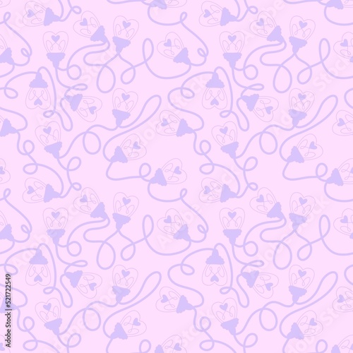 Illumination seamless light heart bulbs pattern for Christmas wrapping and valentines print and kids accessories