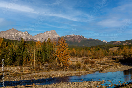 Views from the roadside during a drive through the park. Peter Lougheed Provincial Park