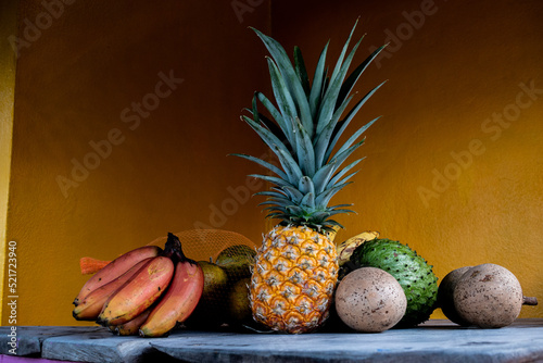 little fruit shop on the roads of Portland, Jamaica.