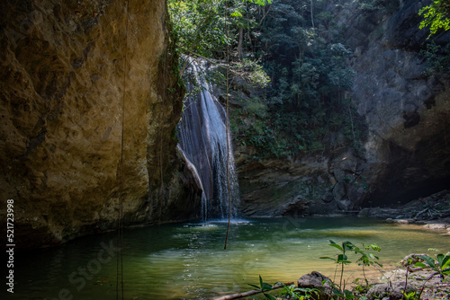 Waterfall in Jamaica, travel concept.
