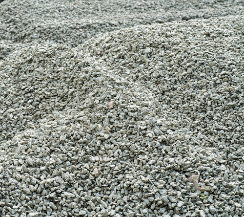 building crushed stone of fine fraction. fine gravel crushed stone for the construction of roads for concrete production close-up