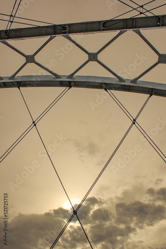 side of a bridge and the sky