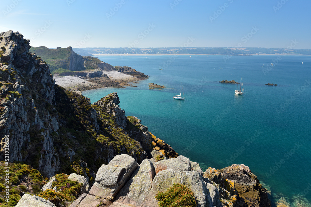 Beautiful view of Port-Blanc cove ( Beautiful view of Port-Blanc cove (