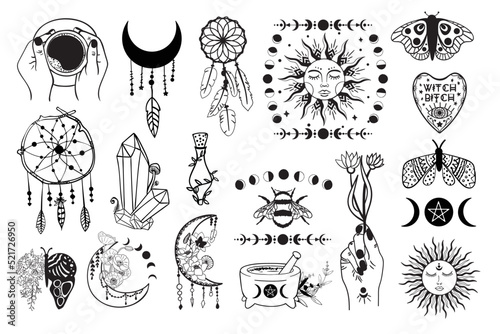 Magic and Celestial SVG, Celestial Svg, Witchcraft Svg, Mystical svg, boho Svg bundle, Mystical Bee Svg, Celestial Svg, Floral Moon Svg, Mystical Sun Svg, 