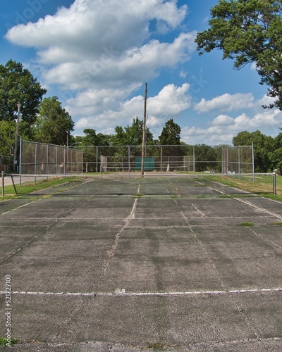 Wallpaper Mural Crumbling Desolate Tennis Court in Paola Kansas Torontodigital.ca