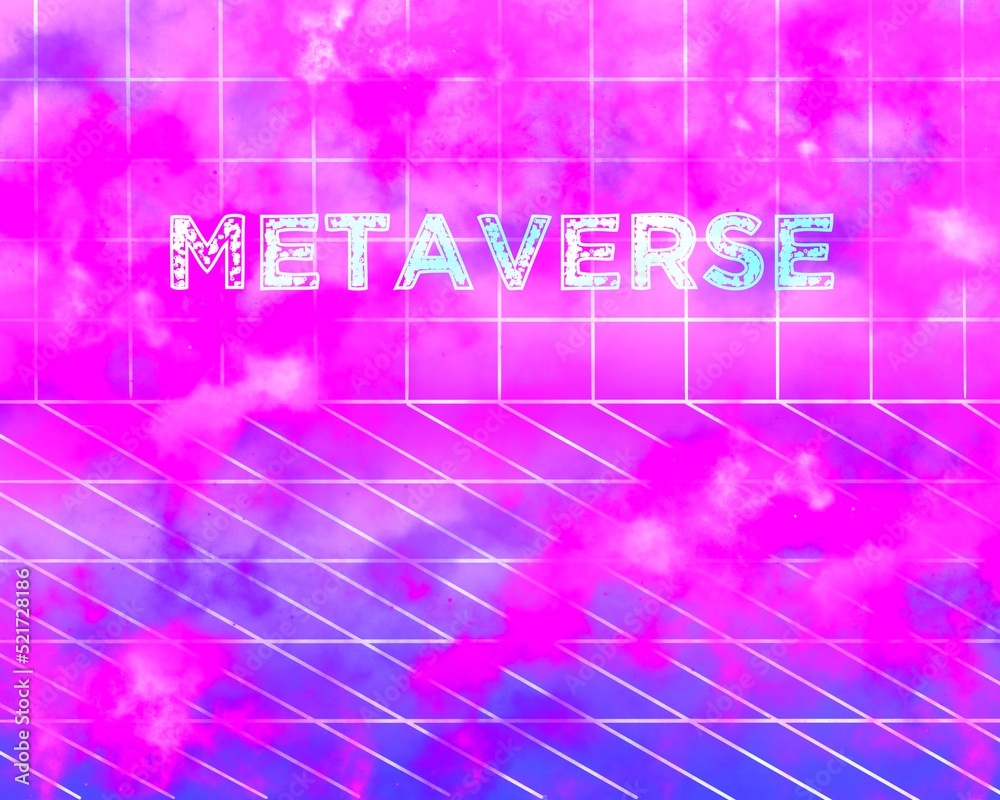 Technological background of the metaverse in a perspective, futuristic, virtual pink space, where virtual reality, video games, digital investments, cryptocurrencies and web 3.0 coexist Technological background of the metaverse in a perspective, futuristic, virtual pink space, where virtual reality, video games, digital investments, cryptocurrencies and web 3.0 coexist