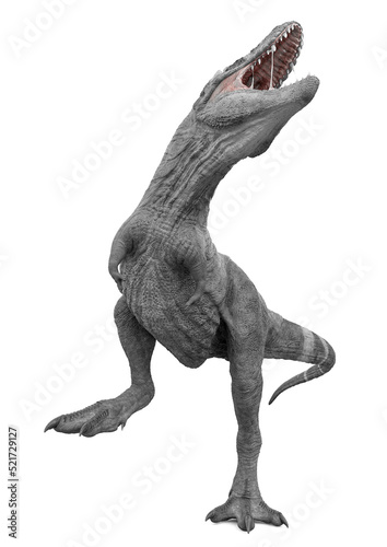 tyrannosaurus rex is standing up