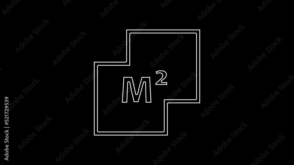White line House plan icon isolated on black background. 4K Video motion graphic animation White line House plan icon isolated on black background. 4K Video motion graphic animation