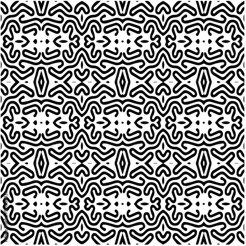  Design seamless monochrome geometric pattern. Abstract background. Vector art.Perfect for site backdrop, wrapping paper, wallpaper, textile and surface design. © t2k4